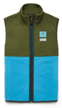 Cotopaxi Men's Pine and Poolside Fleece Vest