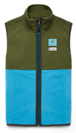 Cotopaxi Men's Pine and Poolside Fleece Vest