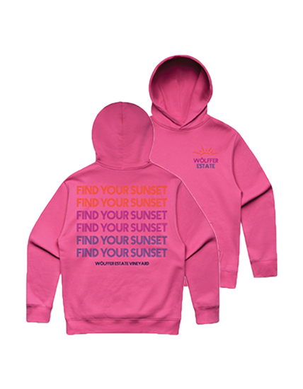 Pink Find Your Sunset Hoodie